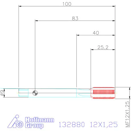 Garant Gépi menetfúró 12X1,25