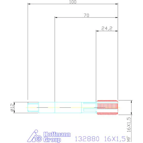 Garant Gépi menetfúró 16X1,5