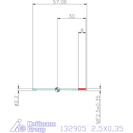 Garant Garant Master Tap gépi menetfúró HSS-E-PM 6HX 2,5X0,35