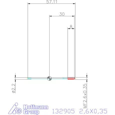 Garant Garant Master Tap gépi menetfúró HSS-E-PM 6HX 2,6X0,35