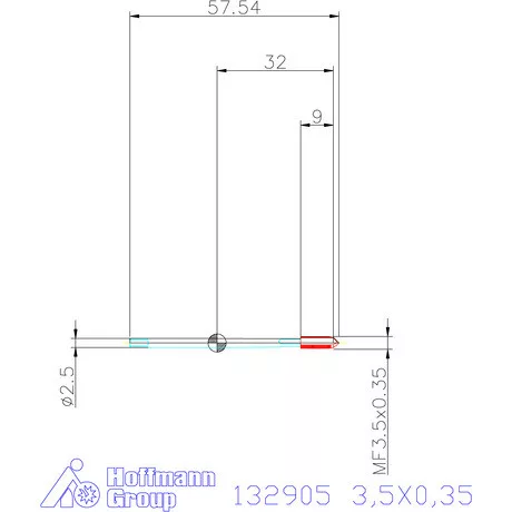 Garant Garant Master Tap gépi menetfúró HSS-E-PM 6HX 3,5X0,35