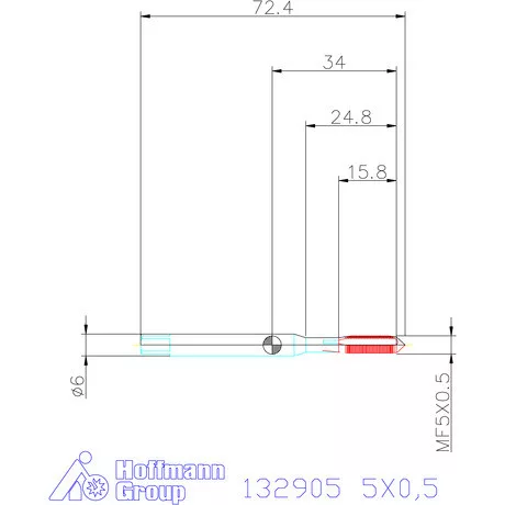 Garant Garant Master Tap gépi menetfúró HSS-E-PM 6HX 5X0,5