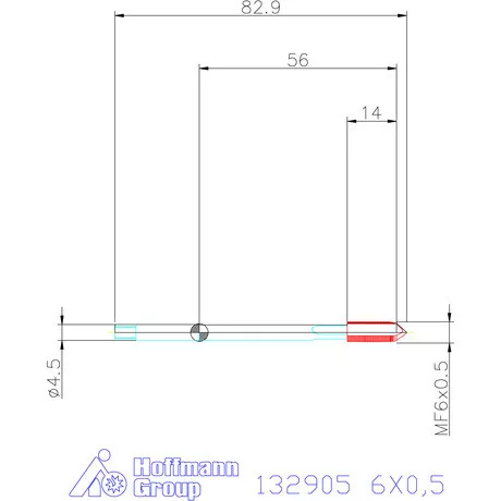 Garant Garant Master Tap gépi menetfúró HSS-E-PM 6HX 6X0,5