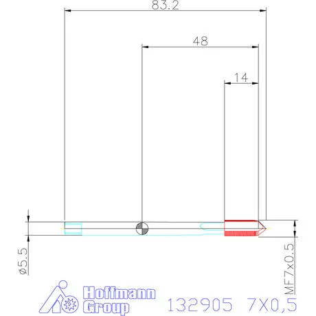 Garant Garant Master Tap gépi menetfúró HSS-E-PM 6HX 7X0,5
