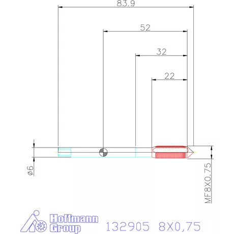 Garant Garant Master Tap gépi menetfúró HSS-E-PM 6HX 8X0,75