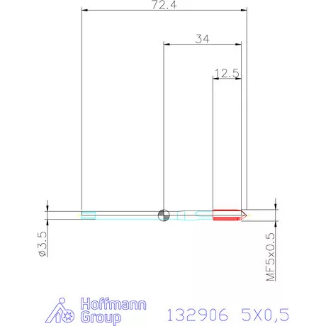 Garant Garant Master Tap gépi menetfúró HSS-E-PM 6GX 5X0,5