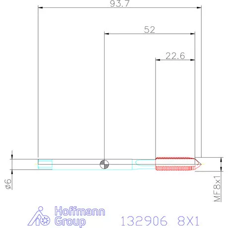 Garant Garant Master Tap gépi menetfúró HSS-E-PM 6GX 8X1