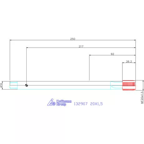 Garant Garant Master Tap gépi menetfúró Extra hosszú HSS-E-PM 6HX 20X1,5
