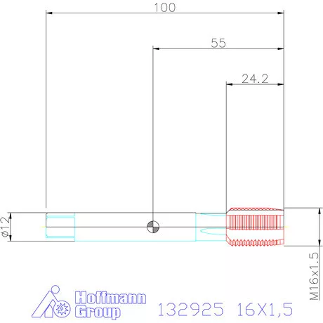 Holex Holex Pro Tap gépi menetfúró HSS-E 6H 16X1,5