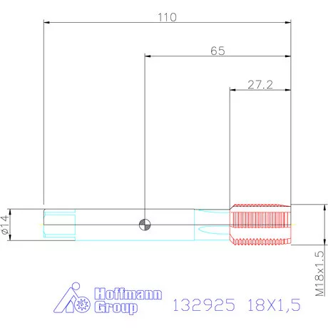 Holex Holex Pro Tap gépi menetfúró HSS-E 6H 18X1,5