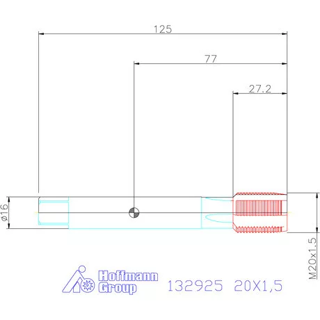 Holex Holex Pro Tap gépi menetfúró HSS-E 6H 20X1,5
