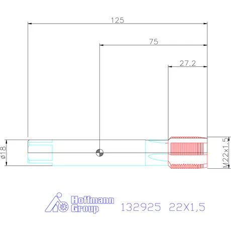 Holex Holex Pro Tap gépi menetfúró HSS-E 6H 22X1,5