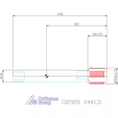 Holex Holex Pro Tap gépi menetfúró HSS-E 6H 24X1,5
