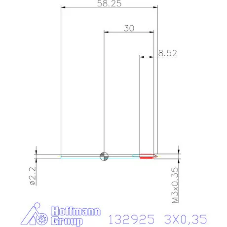 Holex Holex Pro Tap gépi menetfúró HSS-E 6H 3X0,35