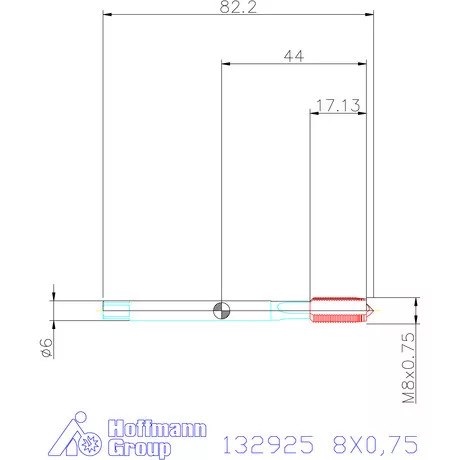 Holex Holex Pro Tap gépi menetfúró HSS-E 6H 8X0,75
