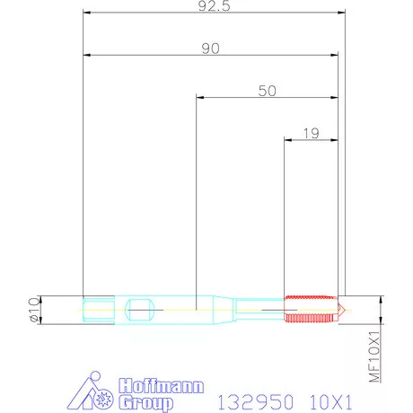 Garant Gépi menetfúró szinkronorsókhoz HSS-E-PM 10X1