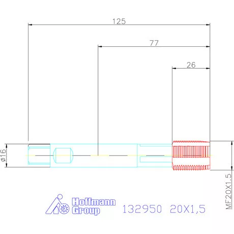 Garant Gépi menetfúró szinkronorsókhoz HSS-E-PM 20X1,5