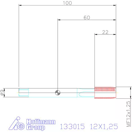 Garant Garant Master Tap gépi menetfúró HSS-E-PM Form B 6HX balmenet 12X1,25