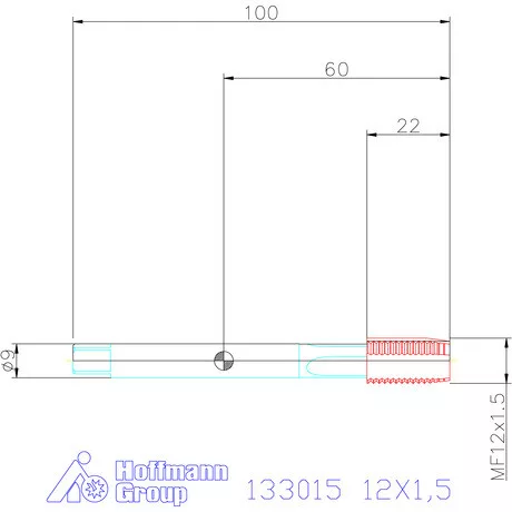 Garant Garant Master Tap gépi menetfúró HSS-E-PM Form B 6HX balmenet 12X1,5