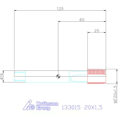 Garant Garant Master Tap gépi menetfúró HSS-E-PM Form B 6HX balmenet 20X1,5