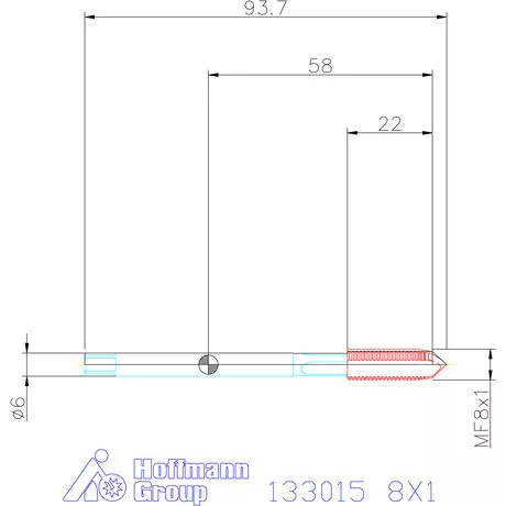 Garant Garant Master Tap gépi menetfúró HSS-E-PM Form B 6HX balmenet 8X1