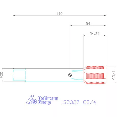 Garant Garant Master Tap INOX gépi menetfúró HSS-E-PM G3/4