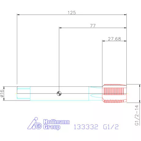 Holex Holex Pro Tap gépi menetfúró HSS-E G1/2