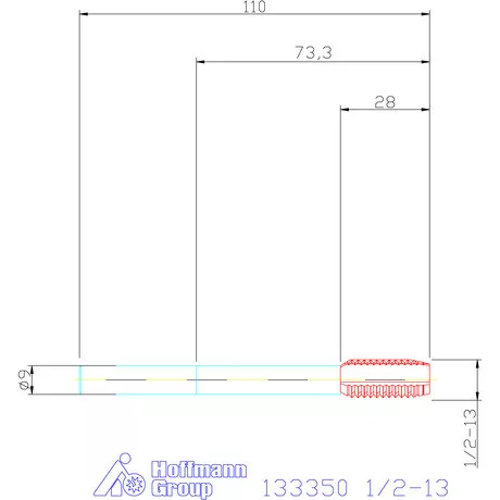 Garant Gépi menetfúró 1/2-13