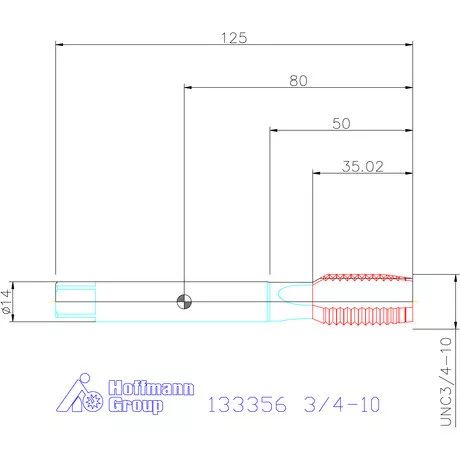 Garant Garant Master Tap INOX gépi menetfúró HSS-E-PM 3/4-10