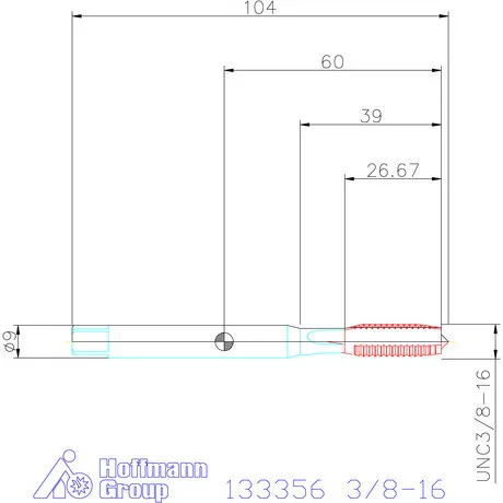 Garant Garant Master Tap INOX gépi menetfúró HSS-E-PM 3/8-16