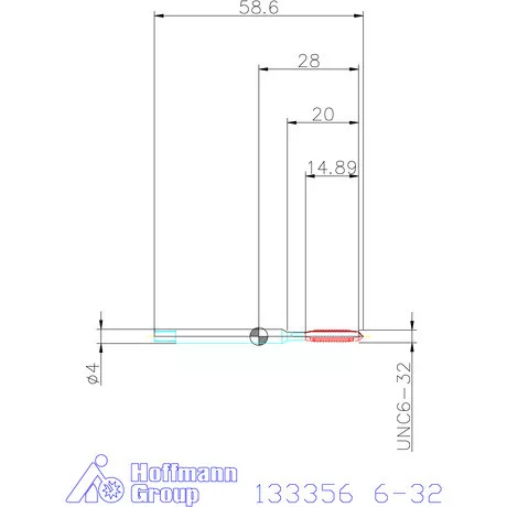 Garant Garant Master Tap INOX gépi menetfúró HSS-E-PM 6-32