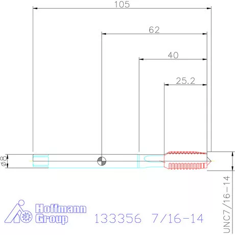 Garant Garant Master Tap INOX gépi menetfúró HSS-E-PM 7/16-14