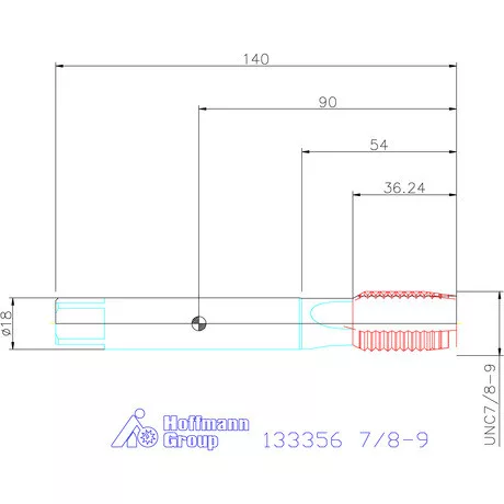 Garant Garant Master Tap INOX gépi menetfúró HSS-E-PM 7/8-9