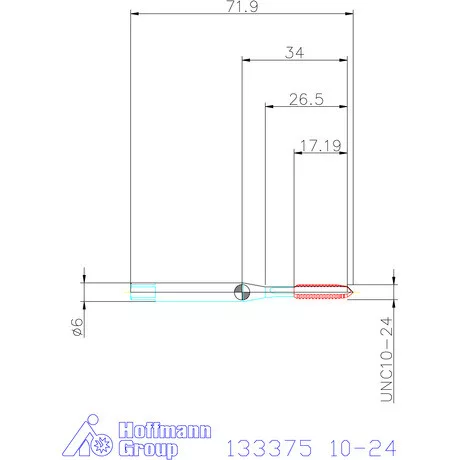 Holex Holex Pro Tap gépi menetfúró HSS-E 10-24