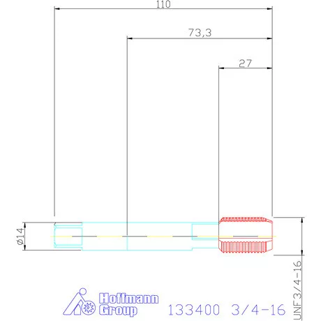 Garant Gépi menetfúró 3/4-16