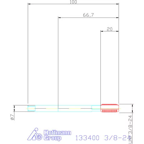 Garant Gépi menetfúró 3/8-24
