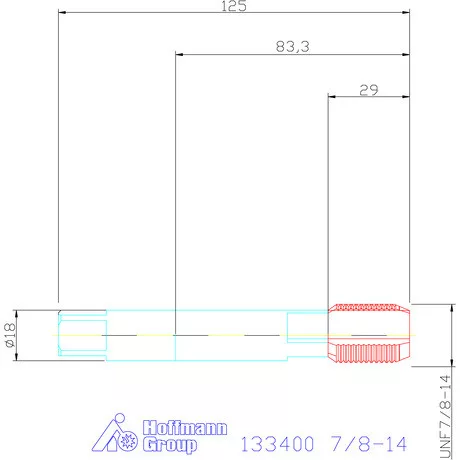 Garant Gépi menetfúró 7/8-14