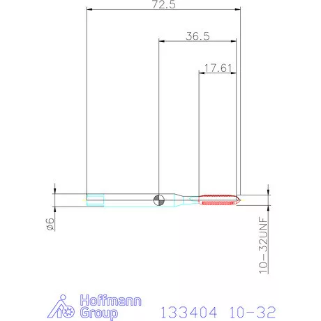 Holex Holex Clever Tap gépi menetfúró 10-32