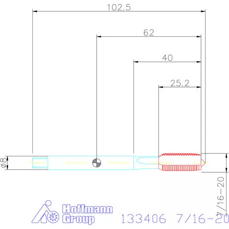 Garant Garant Master Tap INOX gépi menetfúró HSS-E-PM 7/16-20
