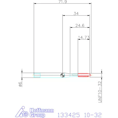 Holex Holex Pro Tap gépi menetfúró HSS-E 10-32