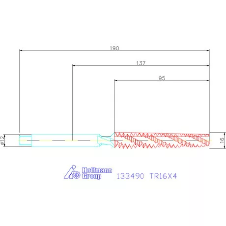 Garant Gépi menetfúró TR16X4
