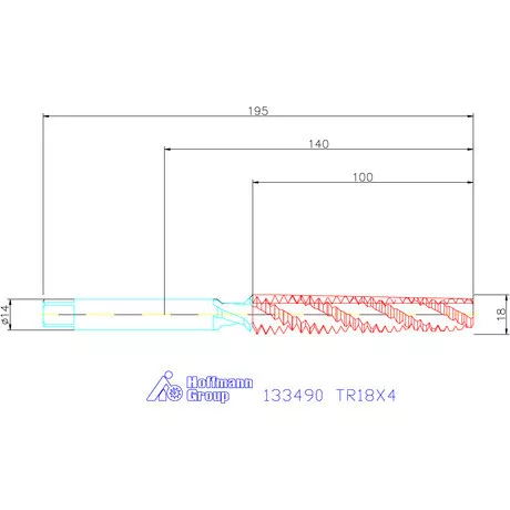 Garant Gépi menetfúró TR18X4