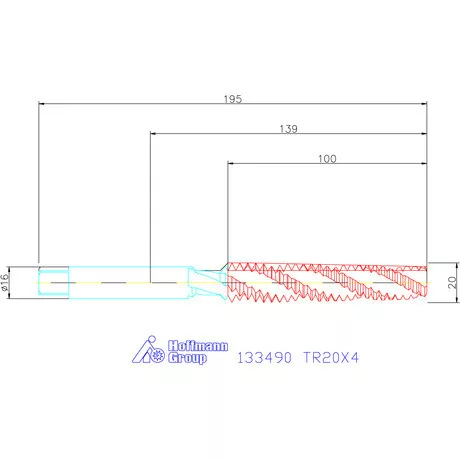 Garant Gépi menetfúró TR20X4