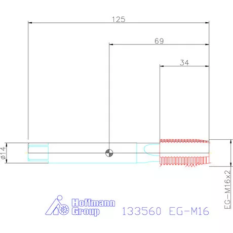 Garant Garant Master Tap gépi menetfúró huzalmenet betétekhez HSS-E-PM EG-M16