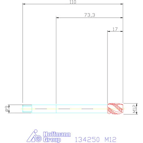Garant Gépi menetfúró HSS-E M12