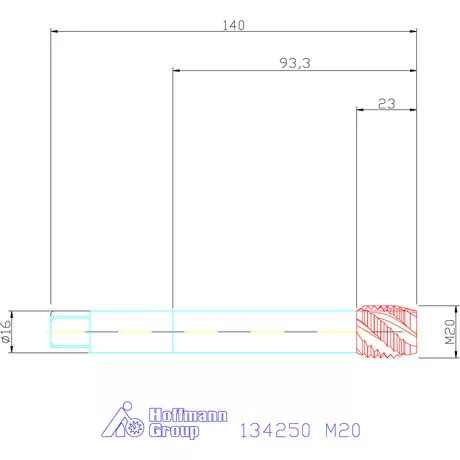 Garant Gépi menetfúró HSS-E M20