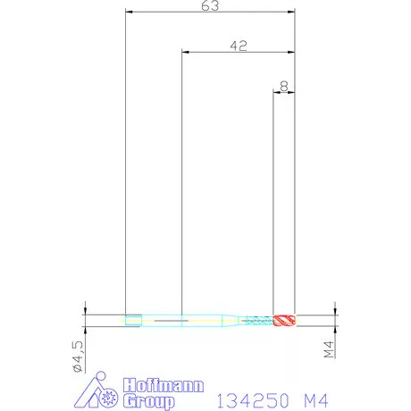 Garant Gépi menetfúró HSS-E M4