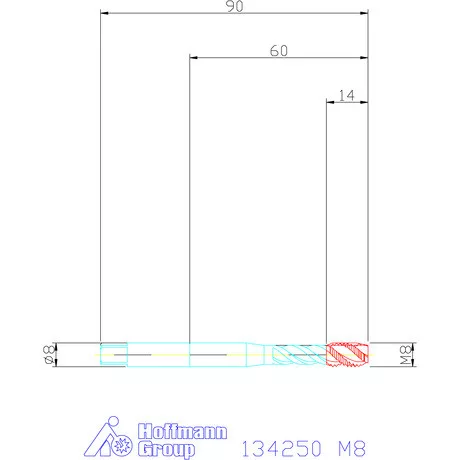 Garant Gépi menetfúró HSS-E M8