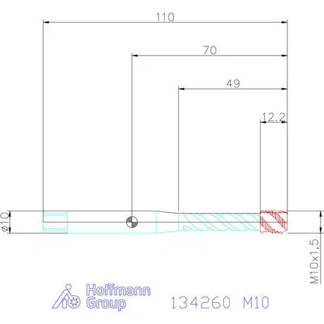 Garant Garant Master Tap Alu gépi menetfúró M10