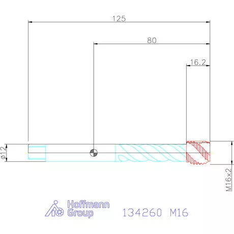 Garant Garant Master Tap Alu gépi menetfúró M16